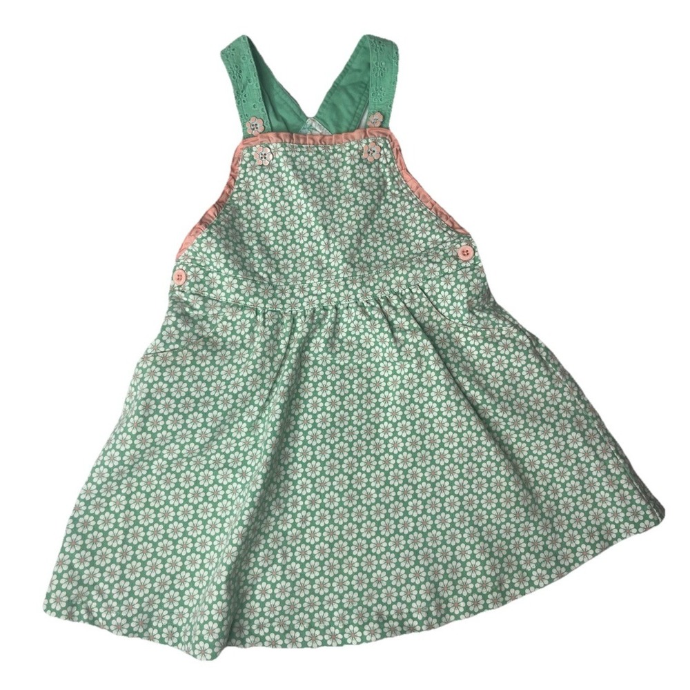 Matilda Jane Enchanted Garden Clare Ruffle Overall Dress Jumper Girl's Size 4